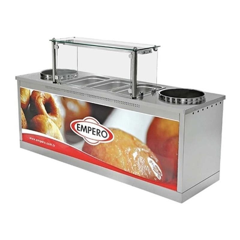 Empero EMP.LK.006 Saray ve İzmir Lokma Makinesi Tezgahı Gazlı 220×70 Cm