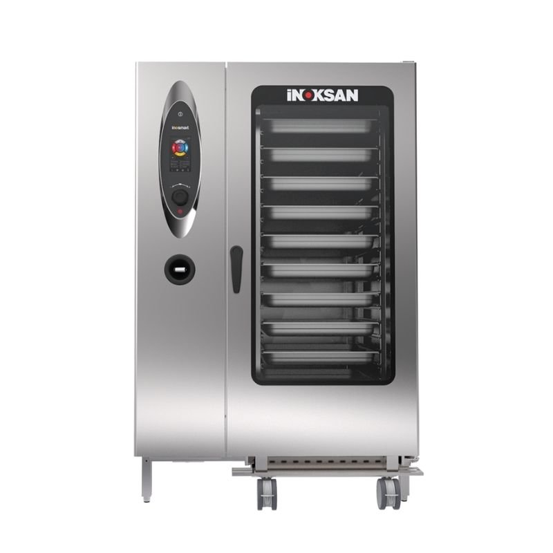İnoksan FBG-40T Kombi Fırın 40 Tepsi Kapasiteli Touch Panel Gazlı