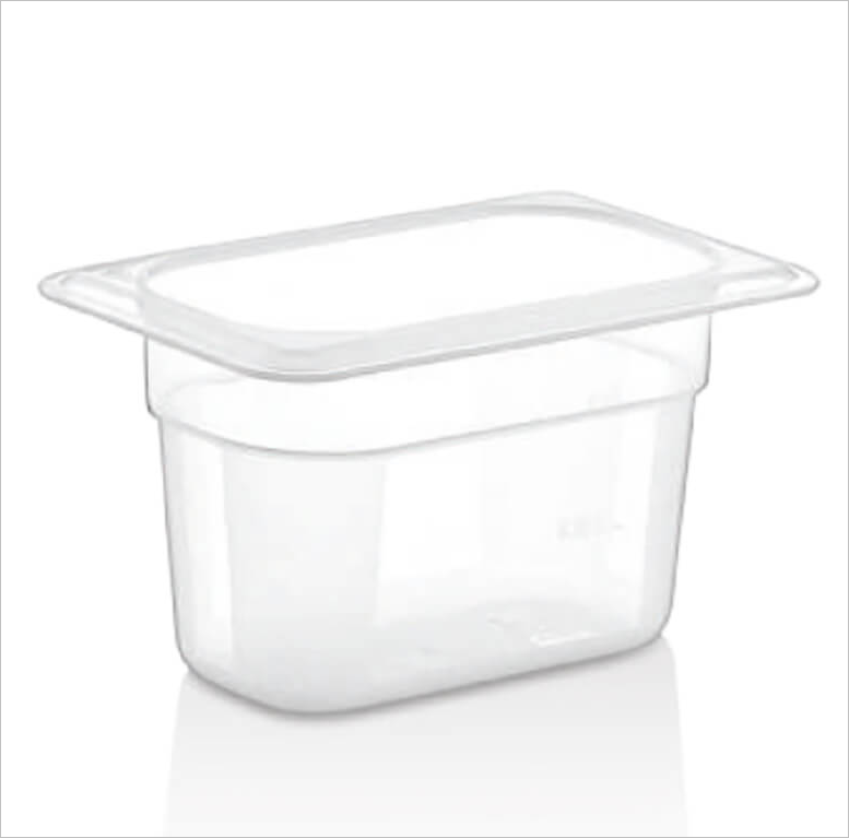 Öztiryakiler Polipropilen Gastronorm Küvet, GN 1/9-100, 10x17x10 cm
