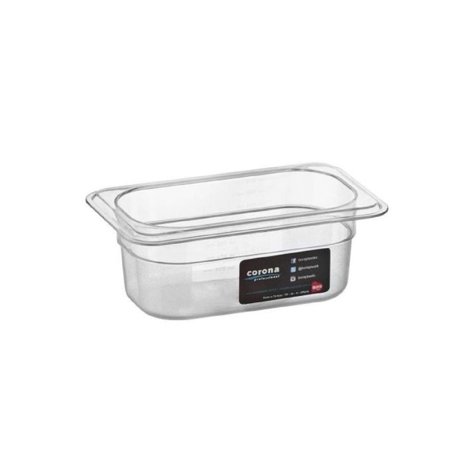 Gastronom Polikarbon Küvet, GN 1/9-65, 0.6 L
