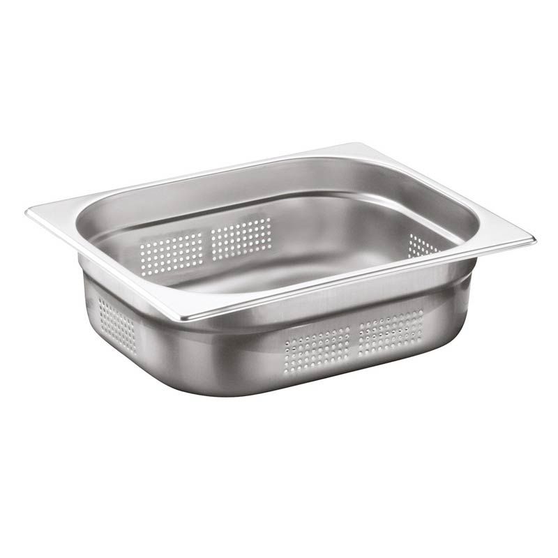 Öztiryakiler Gastronorm Küvet, Delikli, GNP 1/2-65, 26,5×32,5×6,5 cm