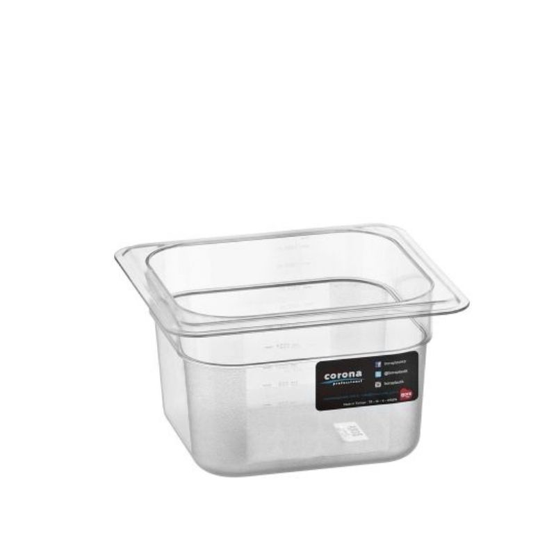 Bora Plastik Gastronom Polikarbon Küvet GN 1/6-100 1.4 L
