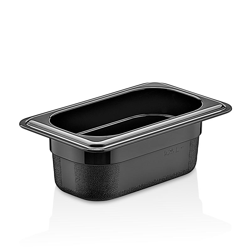 GastroPlast GN1/9-65 mm Polipropilen Gastronorm Küvet Siyah