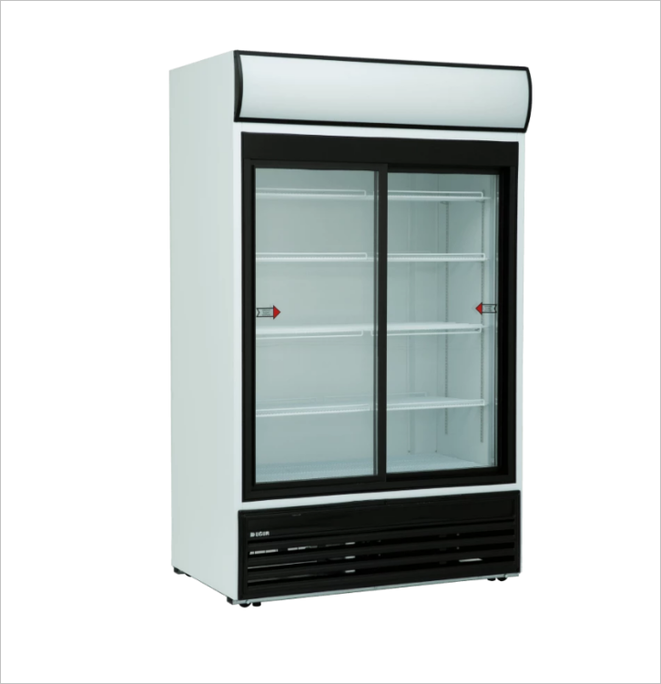 Uğur USS 1200 DSCL Dikey Şişe Soğutucu 4+1 Taban Raflı Çift Kapılı 967 L